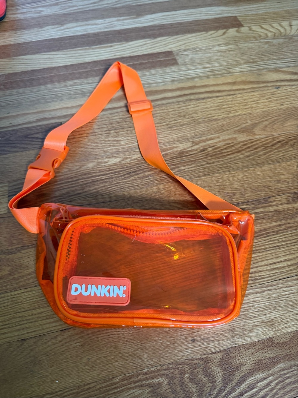 Orange Clear Crossbody Bag for Men